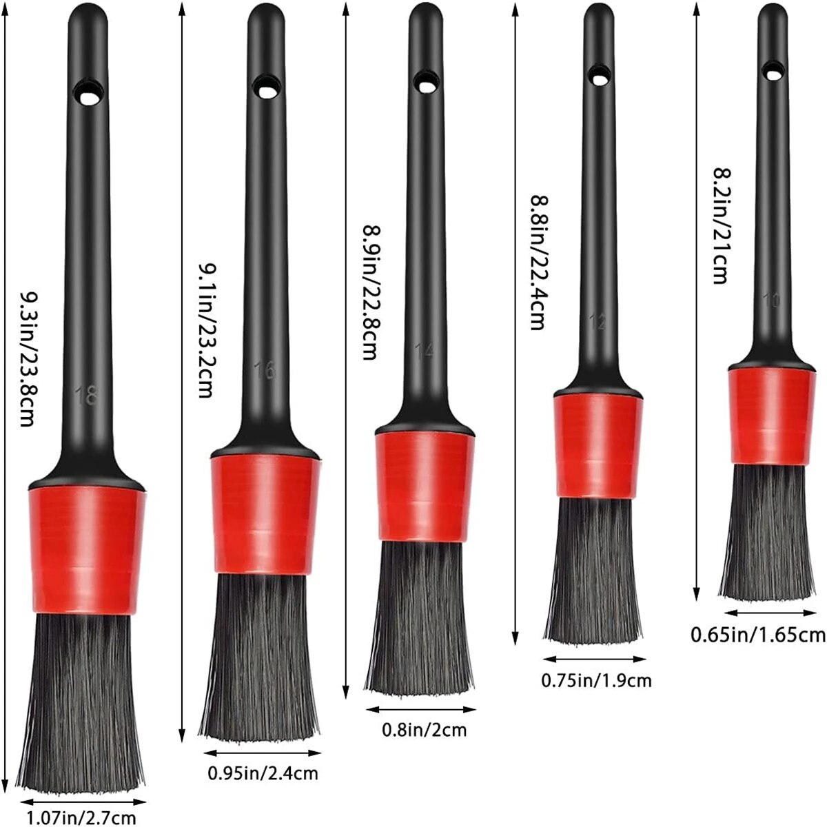 5PCS Car Detailing Brush Set P - đánh giá và giá Detailing Brush Set