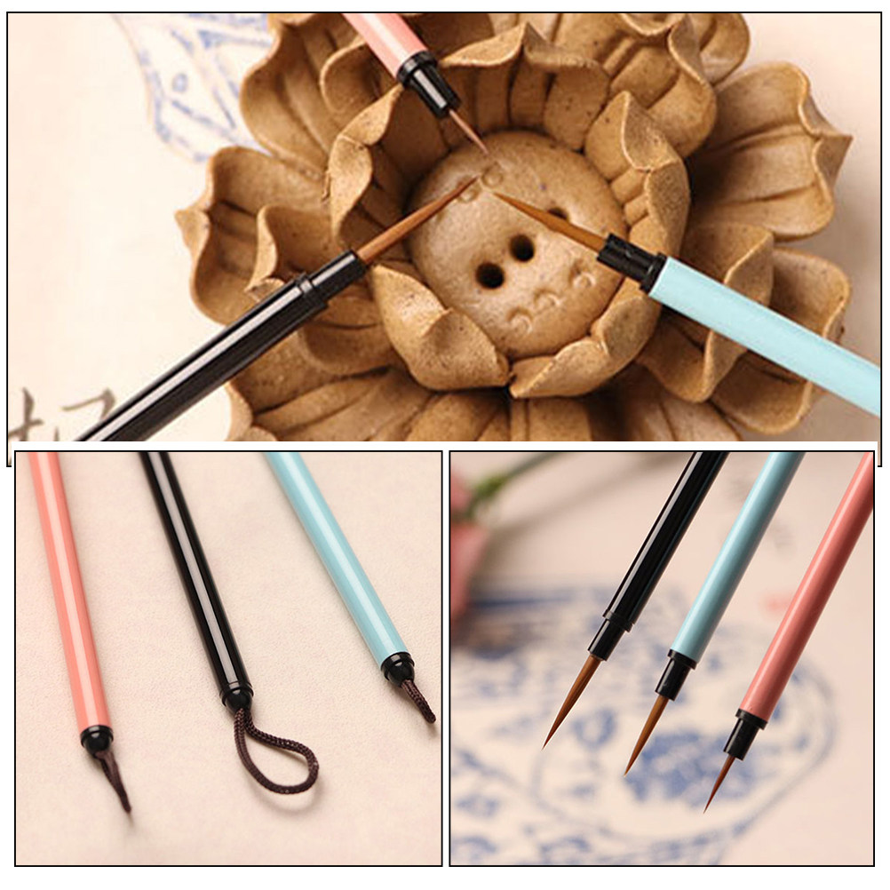3Pcs Fine Point Tip Drawing Br - đánh giá và giá Detailing Brush Set